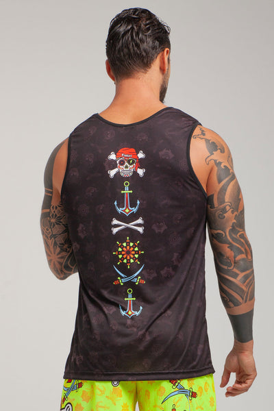 FlatMuertos Fitness Tank Top - Black