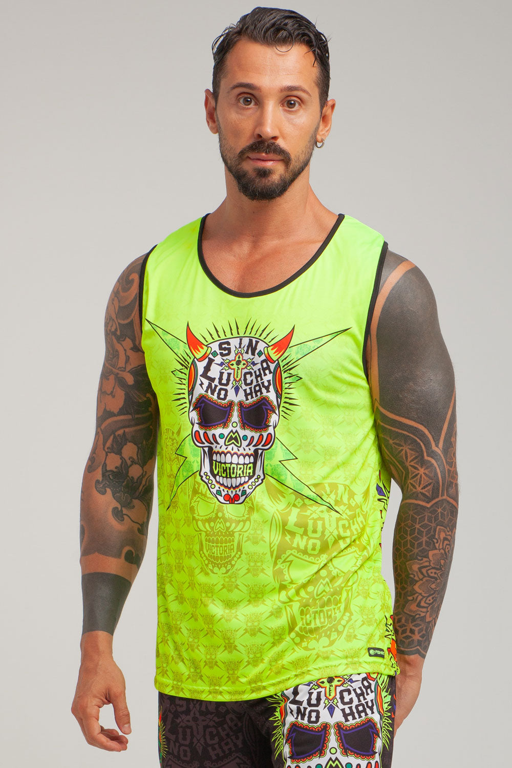 FlatMuertos Fitness Tank Top - Black