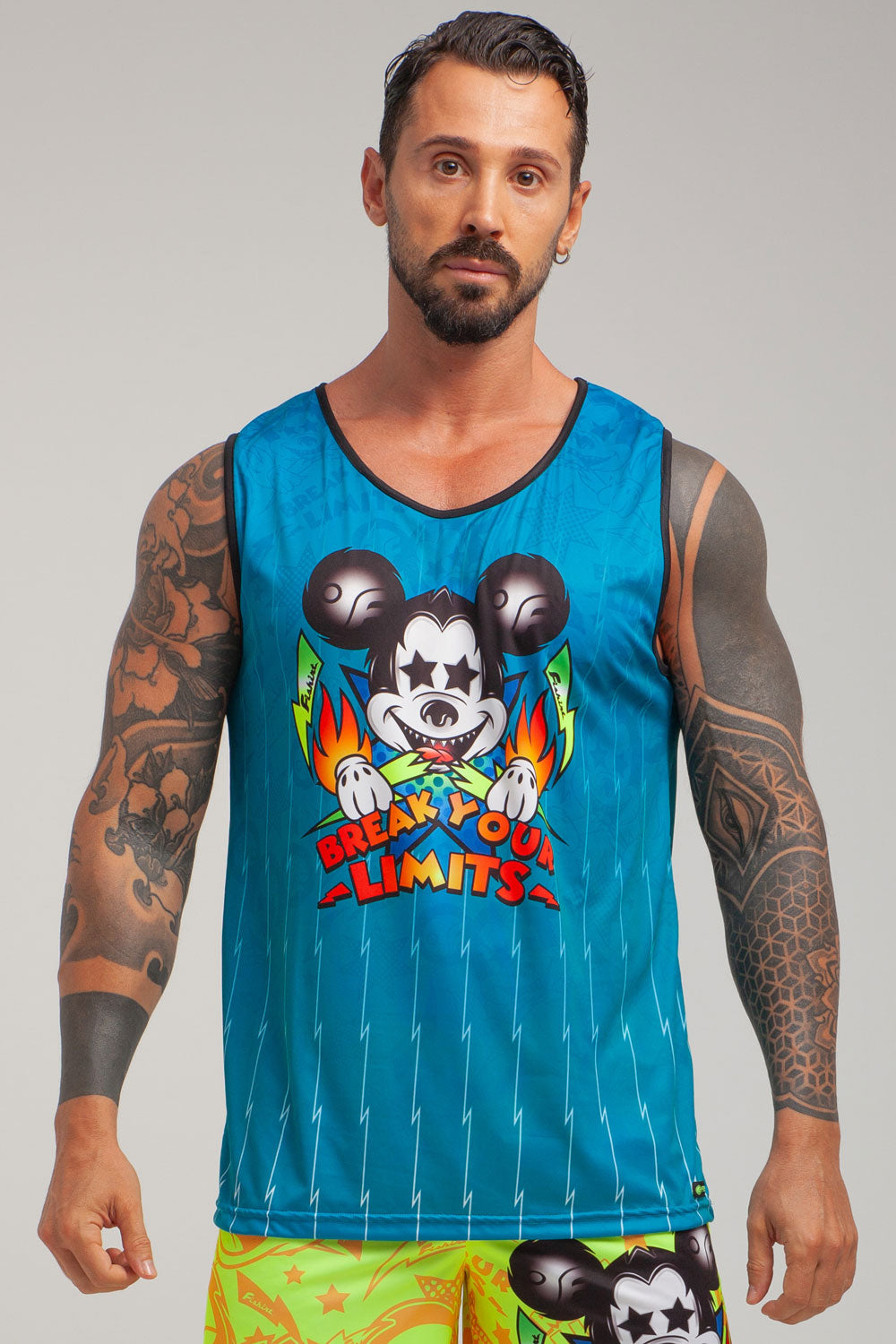 FlatMuertos Fitness Tank Top - Black