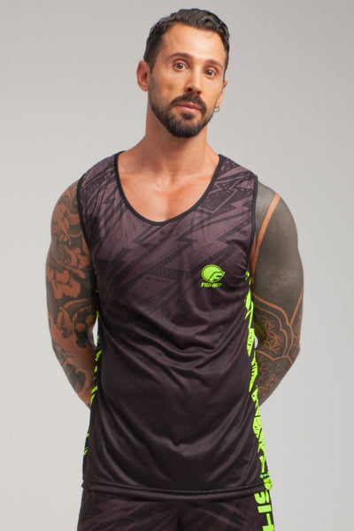 FlatMuertos Fitness Tank Top - Black