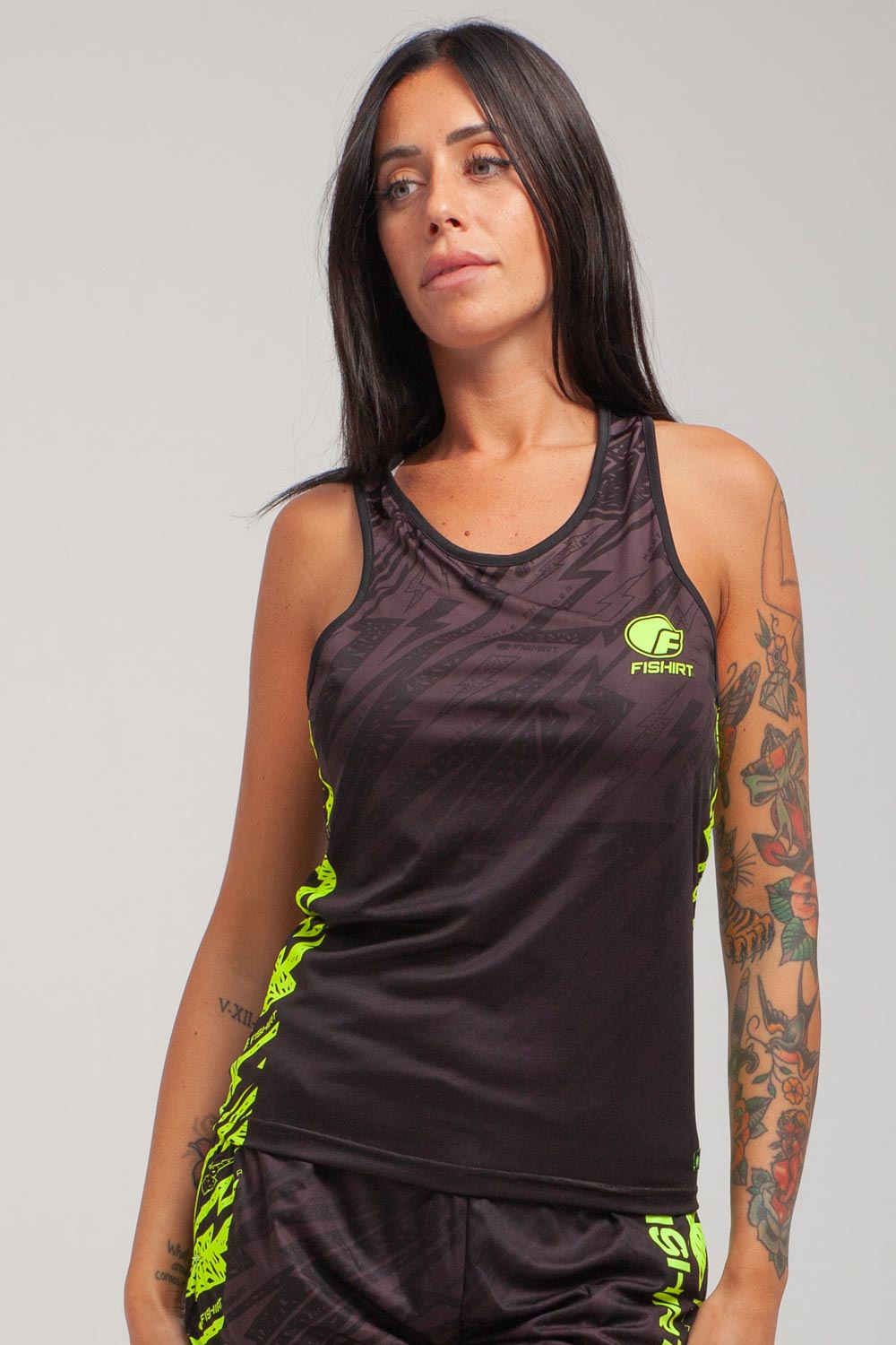 FlatMuertos Fitness Tank Top - Black