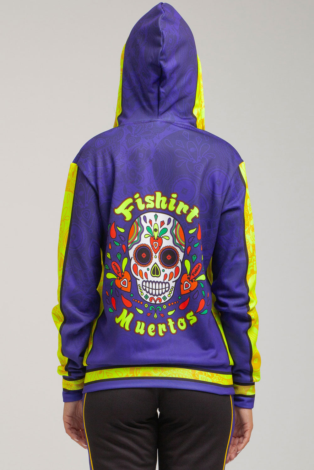 Muertos hooded zip sweatshirt