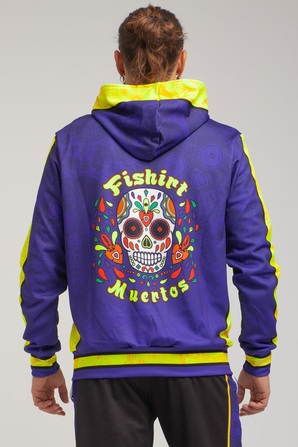 Muertos hooded zip sweatshirt