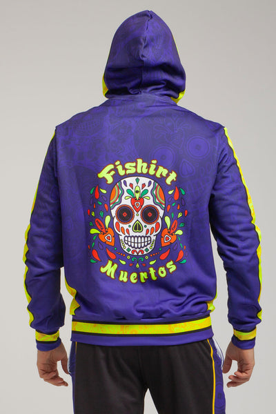 Muertos hooded zip sweatshirt