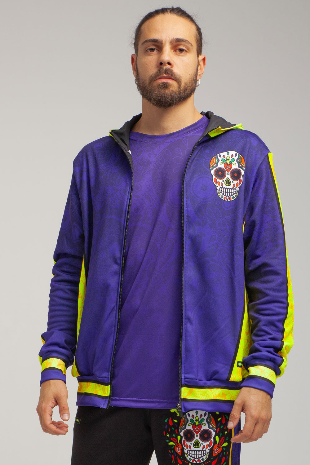 Muertos hooded zip sweatshirt