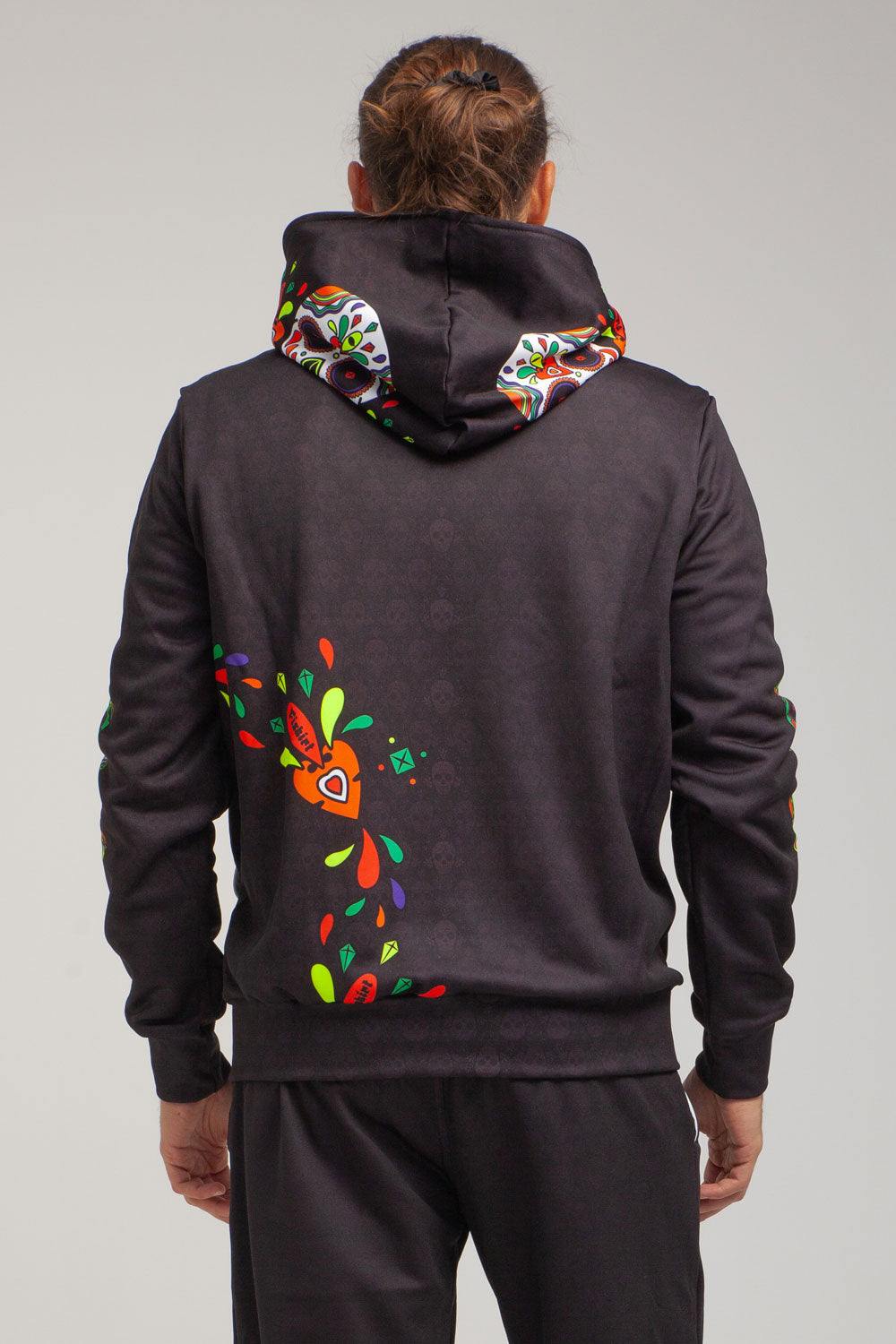 Muertos hooded zip sweatshirt