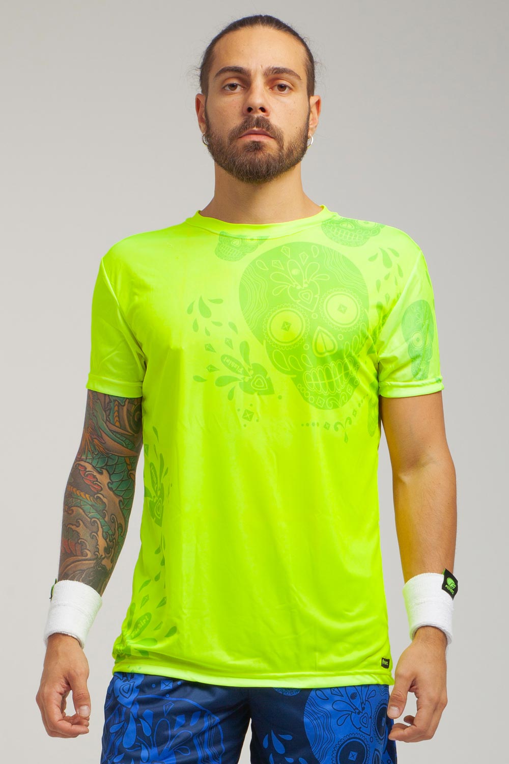 Camiseta Sport FlatMuertos - Amarillo Fluo 