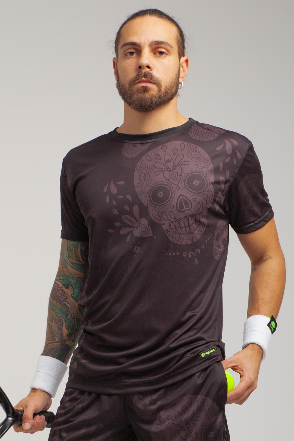 T-shirt Sport FlatMuertos - Nero