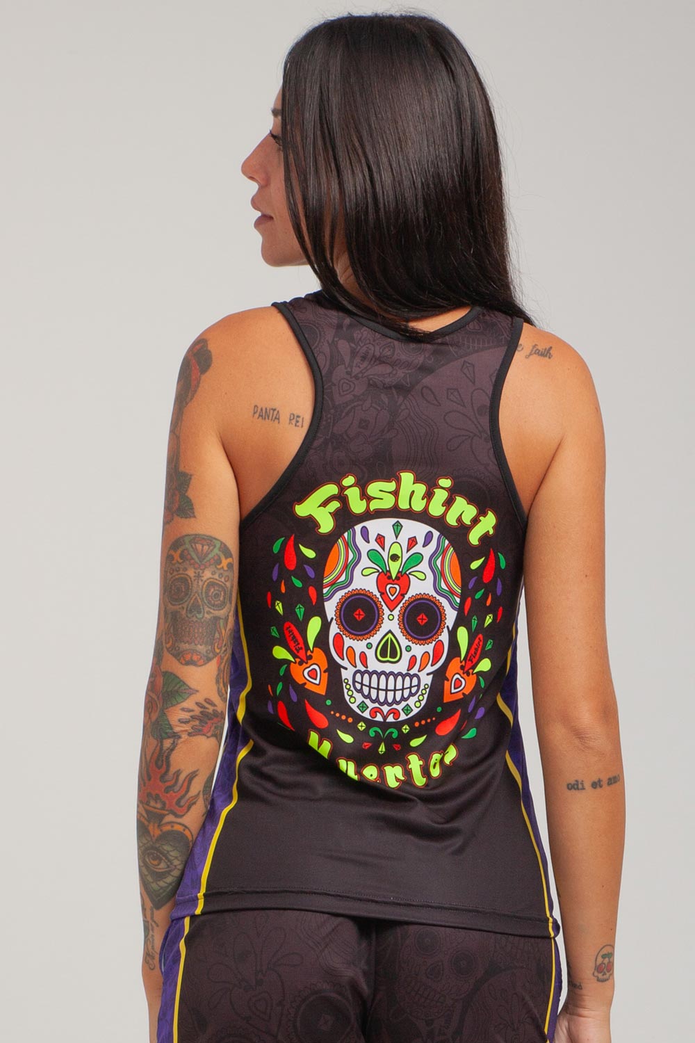 FlatMuertos Fitness Tank Top - Black