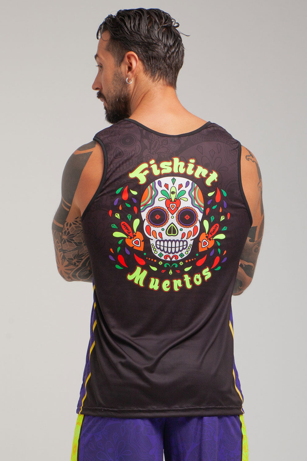 FlatMuertos Fitness Tank Top - Black