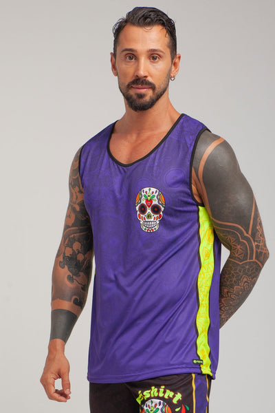 FlatMuertos Fitness Tank Top - Black