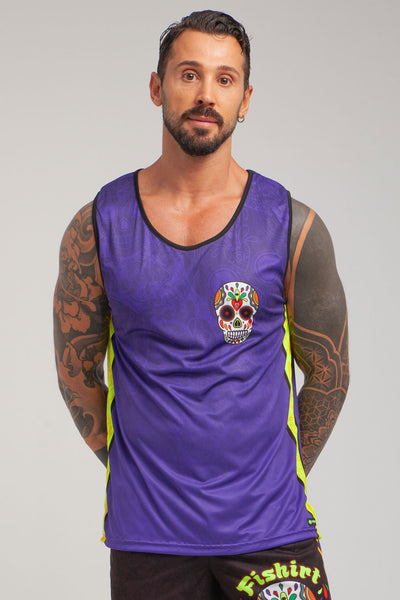 FlatMuertos Fitness Tank Top - Black