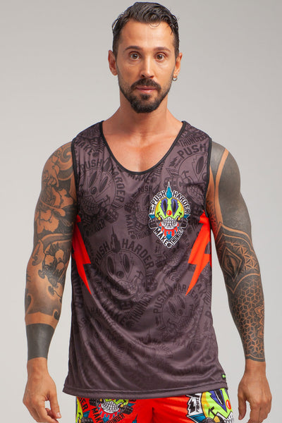 FlatMuertos Fitness Tank Top - Black