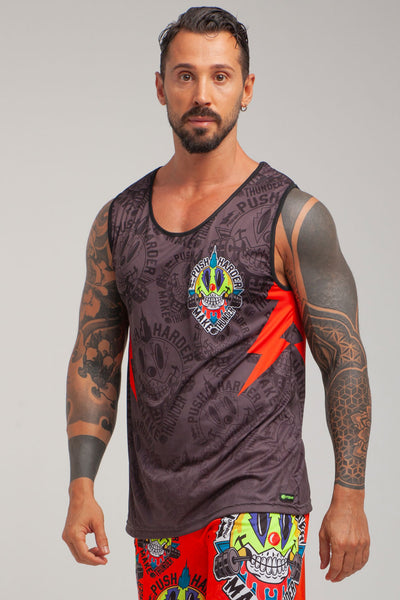 FlatMuertos Fitness Tank Top - Black