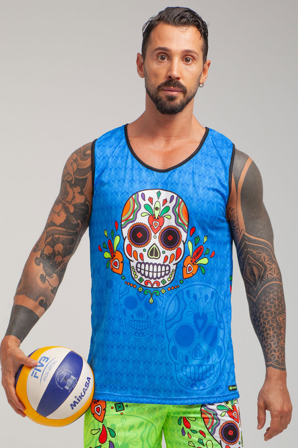 Muertos Fitness Tank Top - Yellow