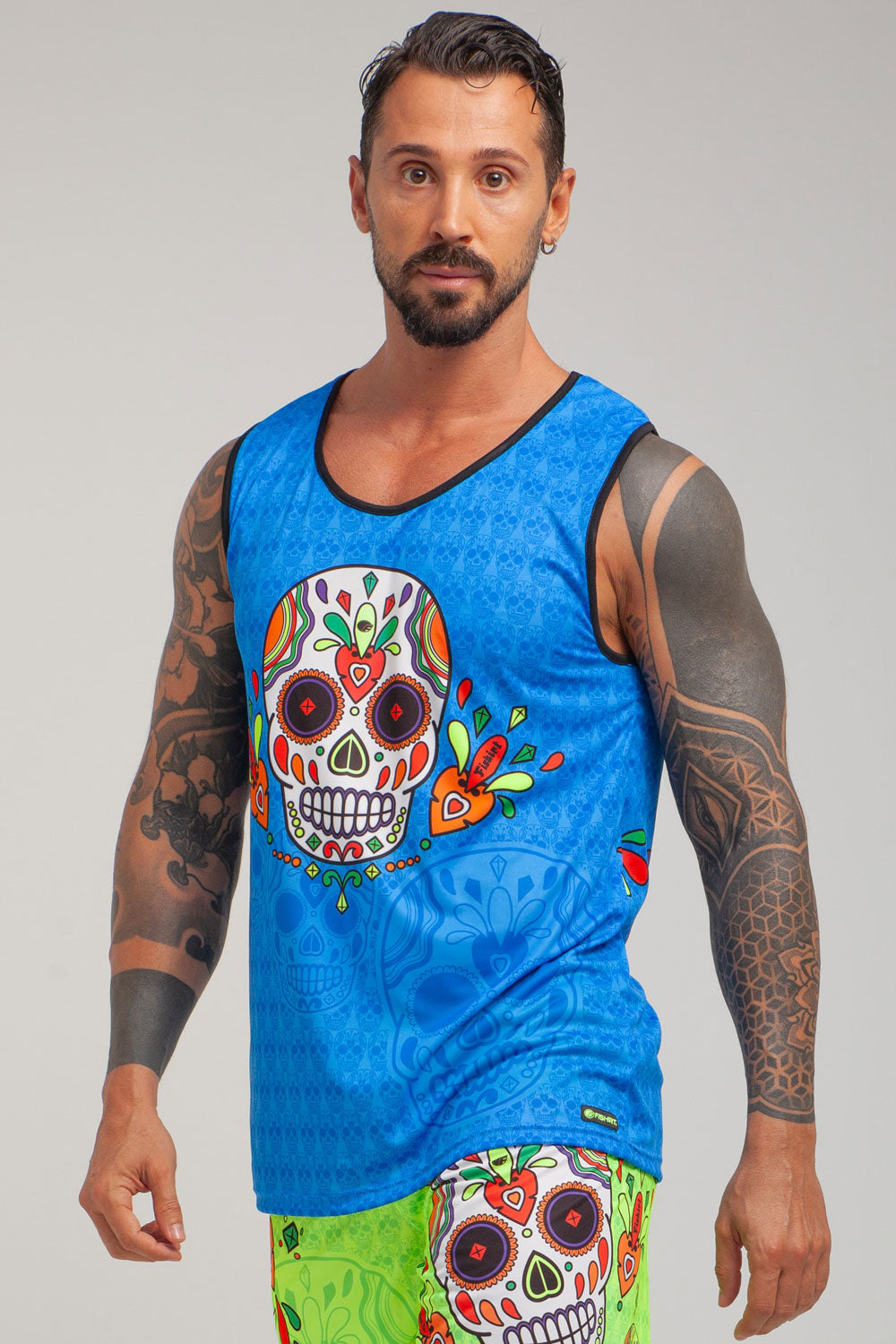 Muertos Fitness Tank Top - Yellow