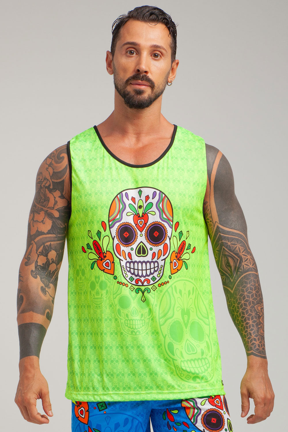 Camiseta deportiva sin mangas Muertos - Amarillo