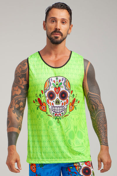 Muertos Fitness Tank Top - Yellow