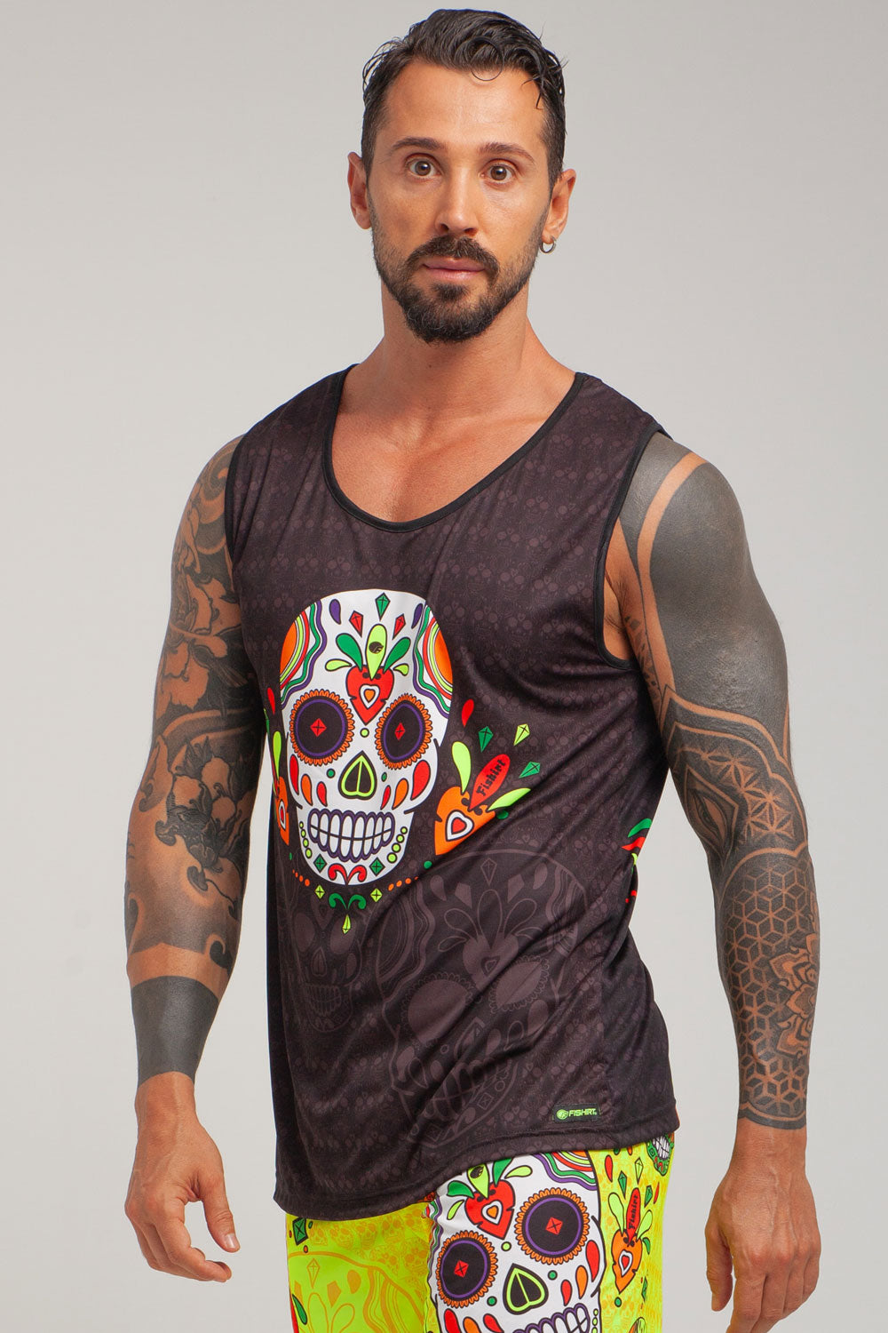 Muertos Fitness Tank Top - Black