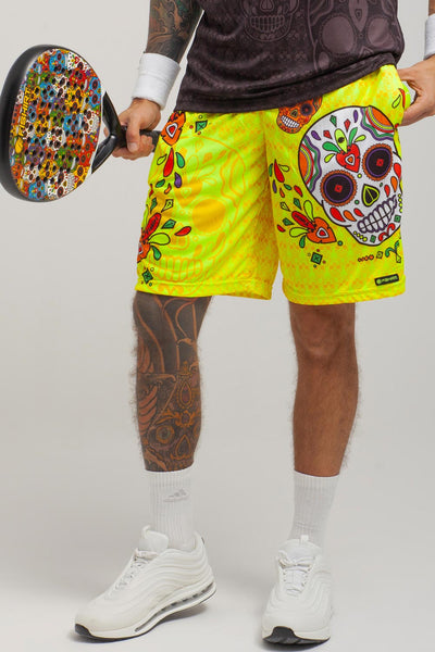 Pantaloncino Padel Muertos - Giallo