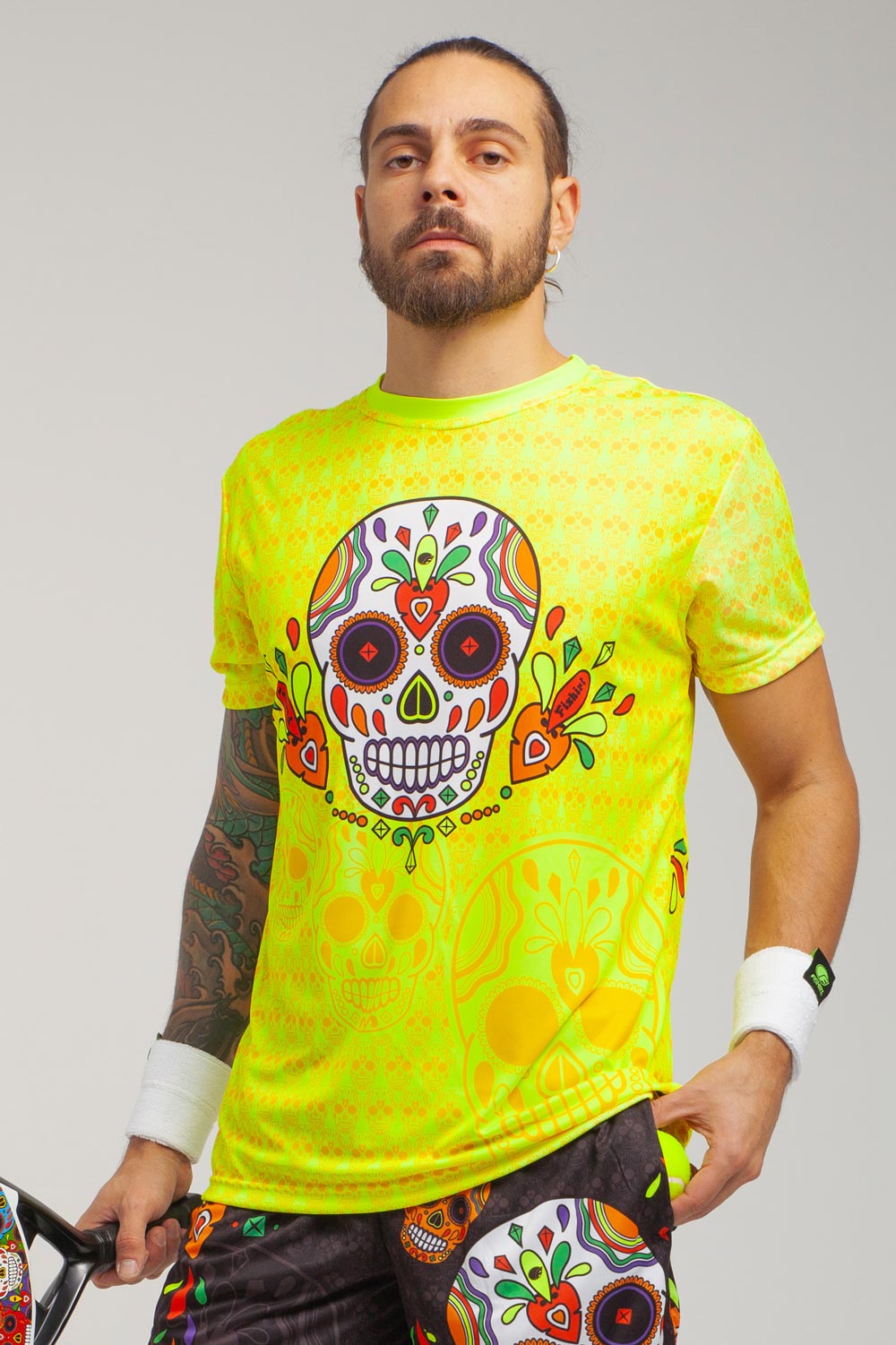 Camiseta Sport Muertos - Amarillo 